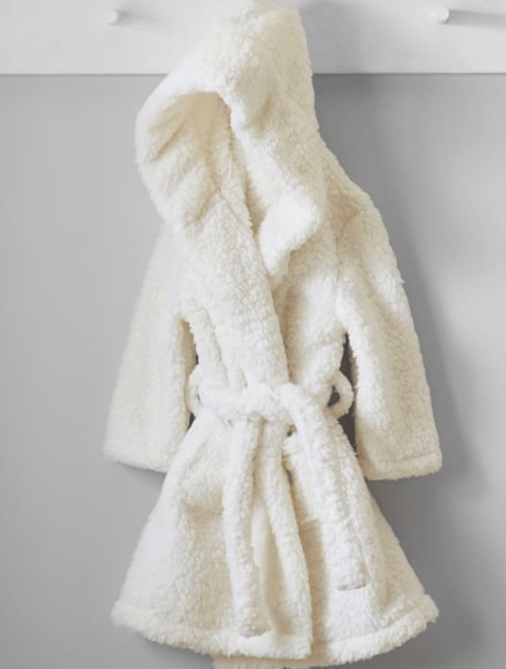 Pottery Barn Kids Solid Sherpa Robe 4-6